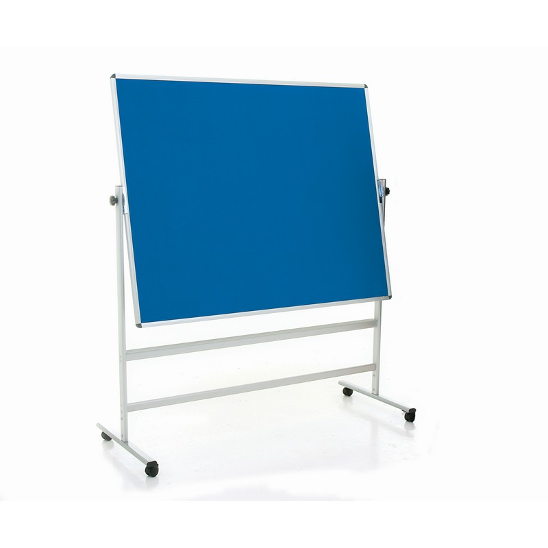 Standard Mobile Notice Board 1800 x 1200mm - Blue