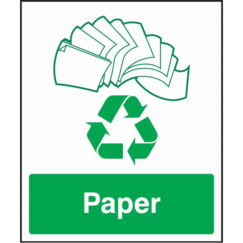 Paper Recycling Sign