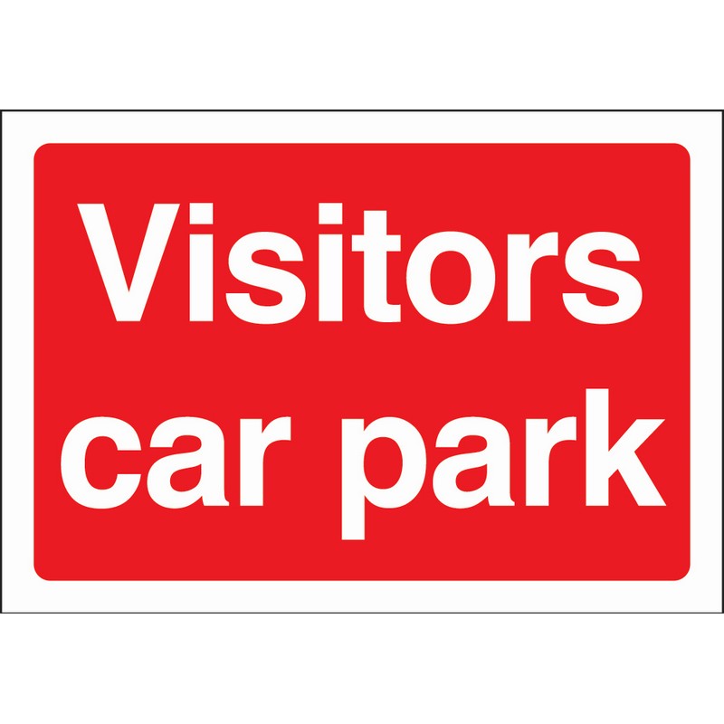 Visitors Car Park 600mm x 400mm rigid plastic