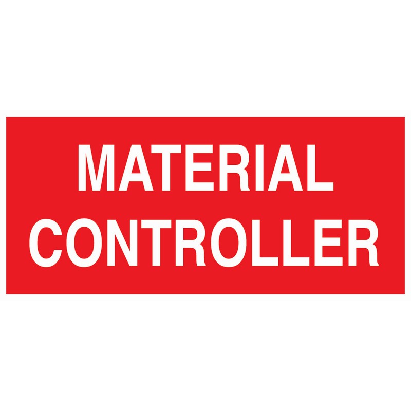 Material Controller 330mm x 150mm Rigid Self-Adhesive