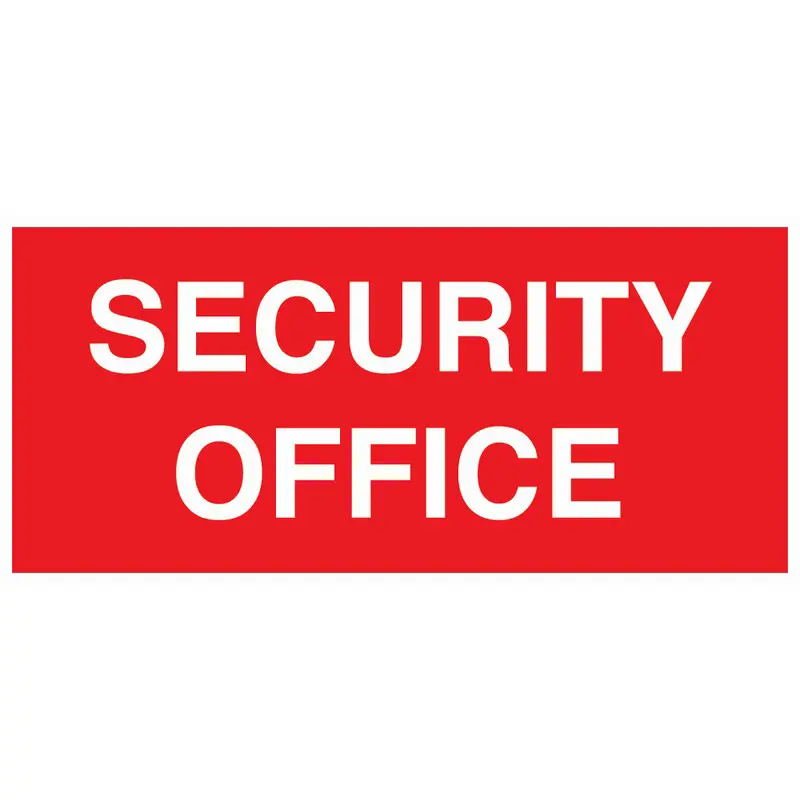 Security Office 330mm x 150mm Rigid Self Adhesive