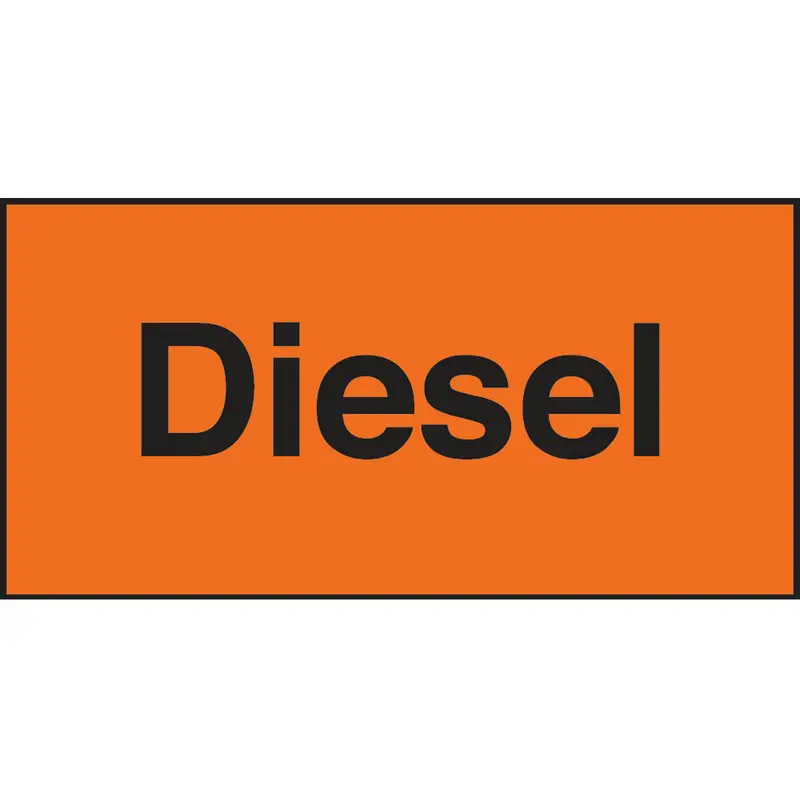 Diesel 150mm x 75mm Self-Adhesive sign