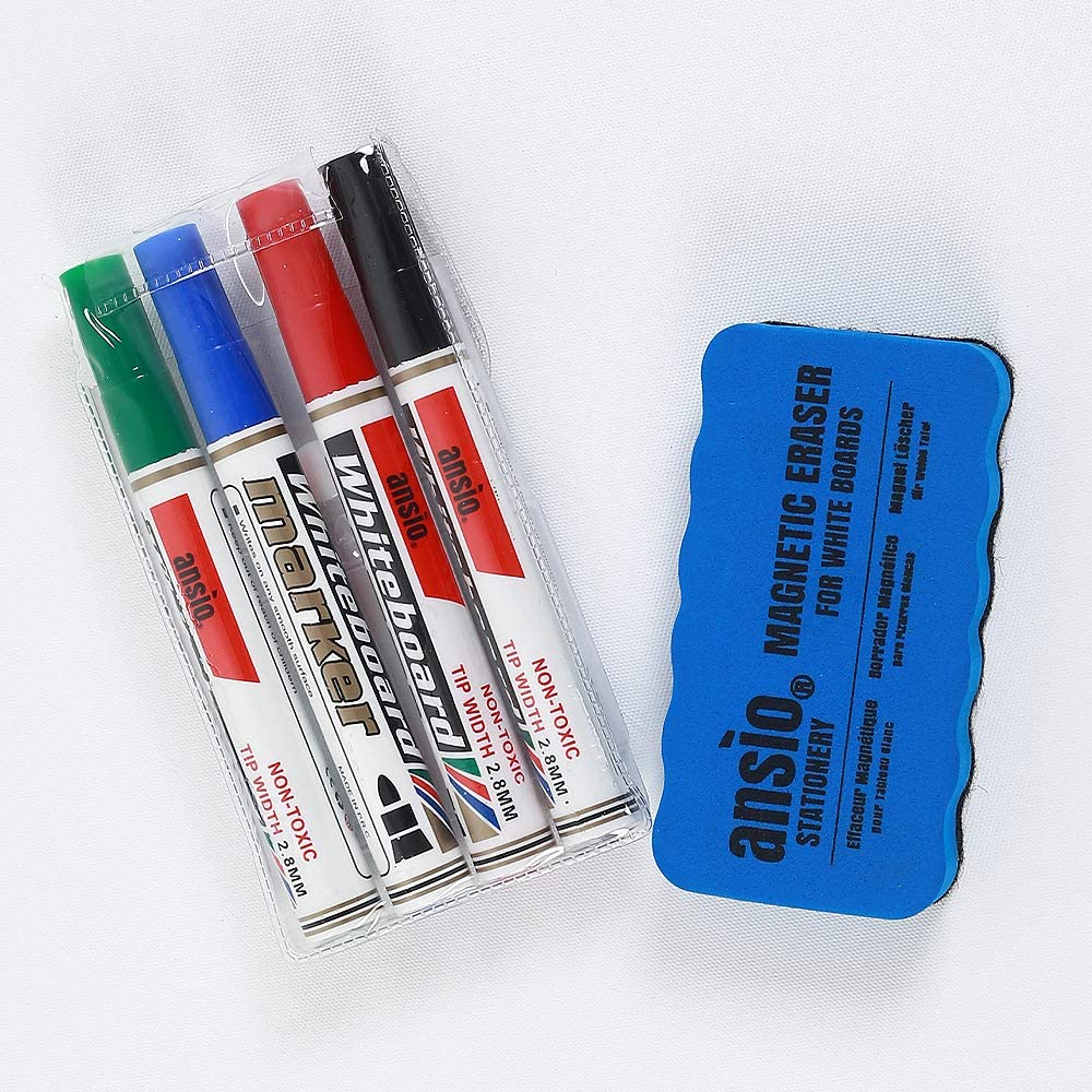 Dry Wipe Pens (4) & Eraser Kit