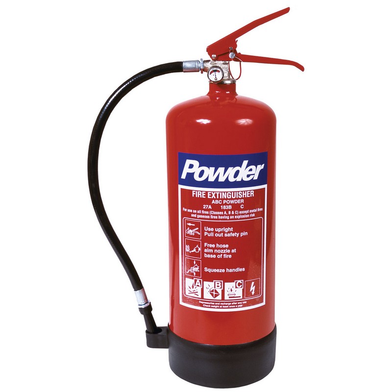 1kg Dry Powder Extinguisher c/w Bracket