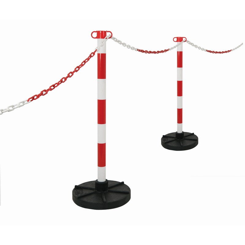 *Red/White Chain Support Post & Base
