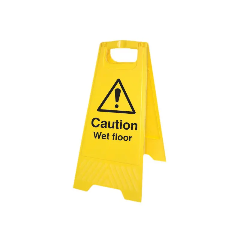 Caution Wet Floor a Board