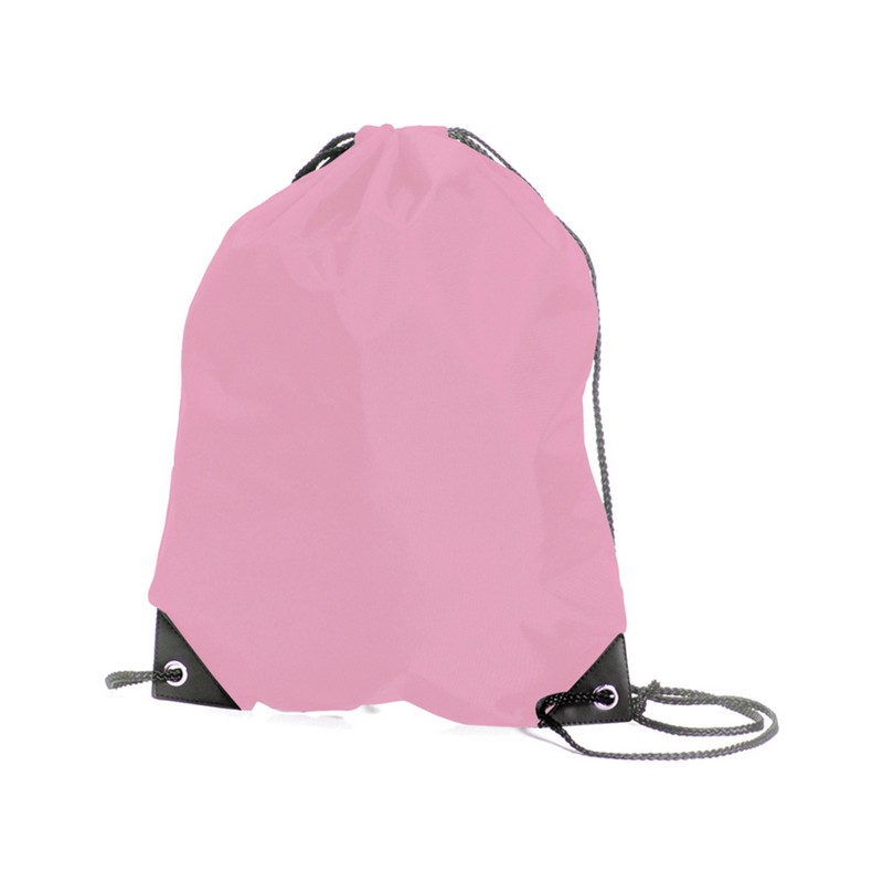 Nylon Drawstring Backpack 440 x 345mm - Pink