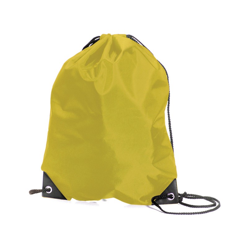 Nylon Drawstring Backpack 440 x 345mm - Yellow