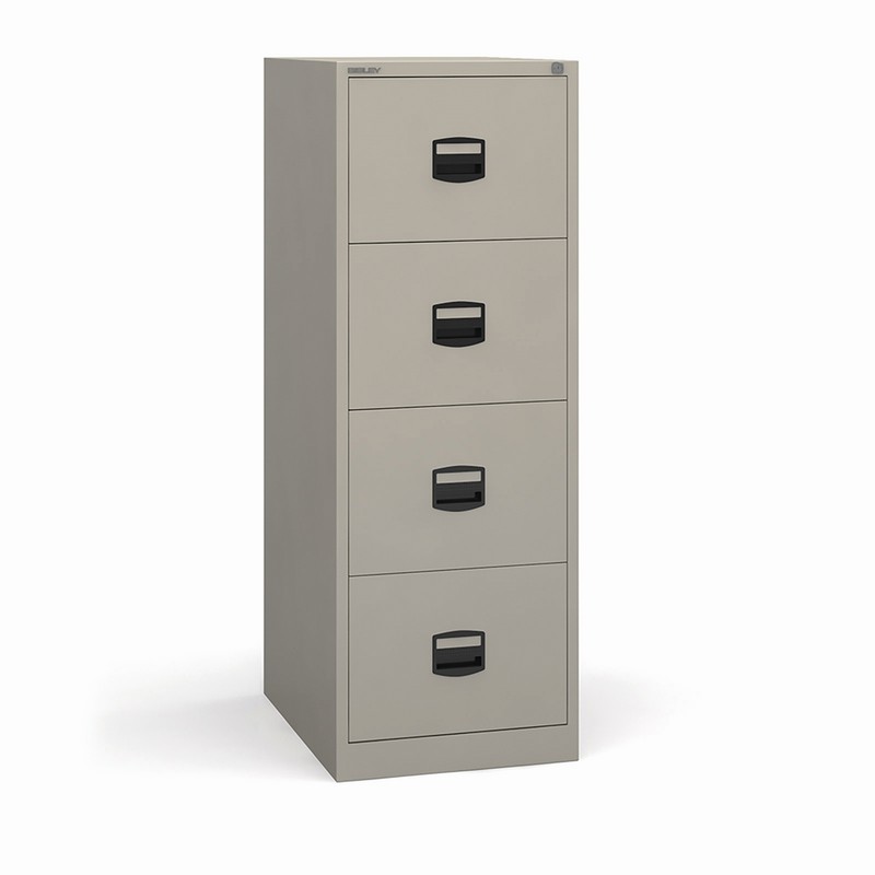 4 Drawer Lockable Metal Filing Cabinet 1321 x 470 x 622mm