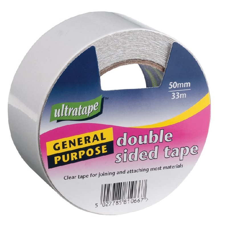 Clear Double Sided Tape 50mm X 33 Metres