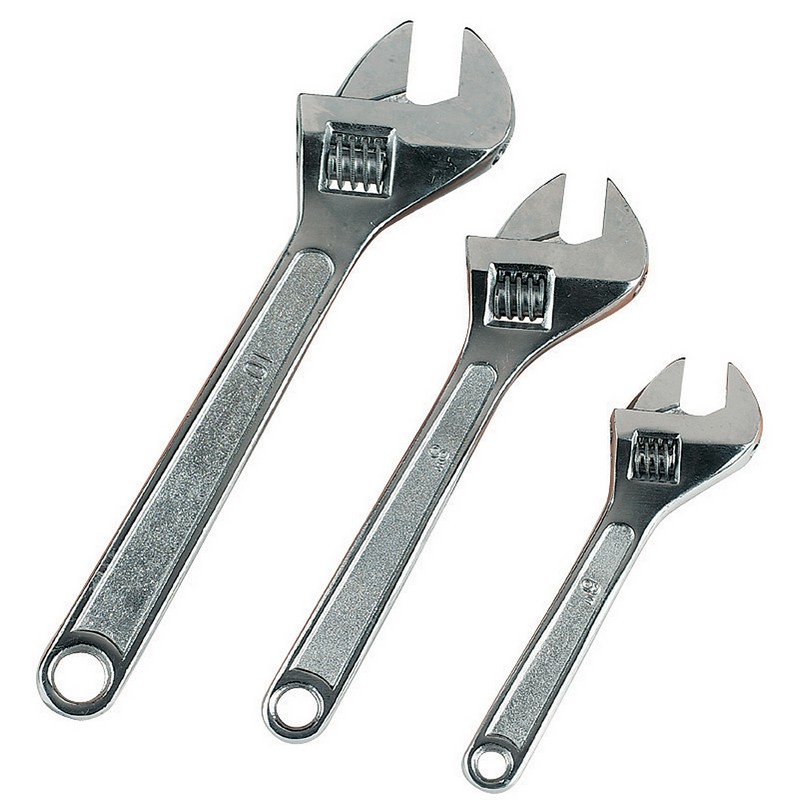 (t) 3-Pce Adjustable Wrench Set