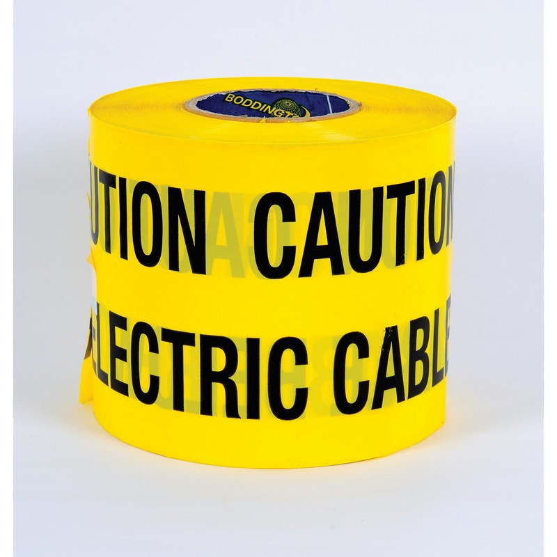 Yellow ‘Caution Electric Cable Below’ Tape 150mm X 365 Metre