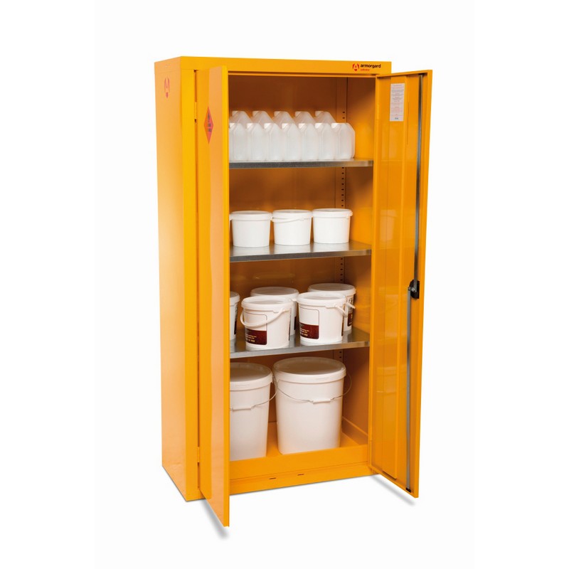 Safestor Hazardous Floor Cupboard c/w 3 Shelves