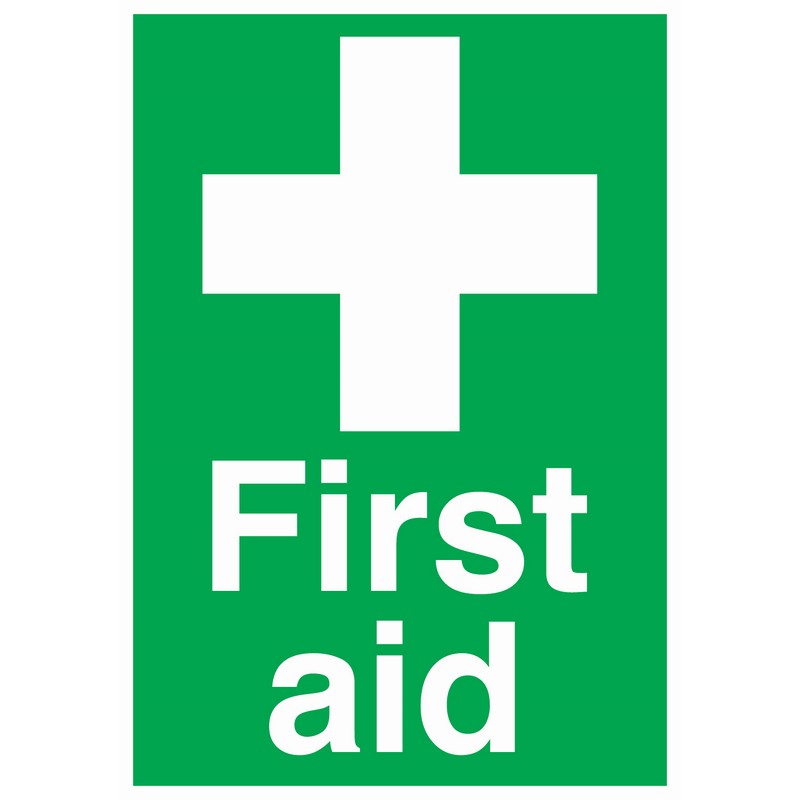 First Aid 400mm x 600mm rigid plastic sign