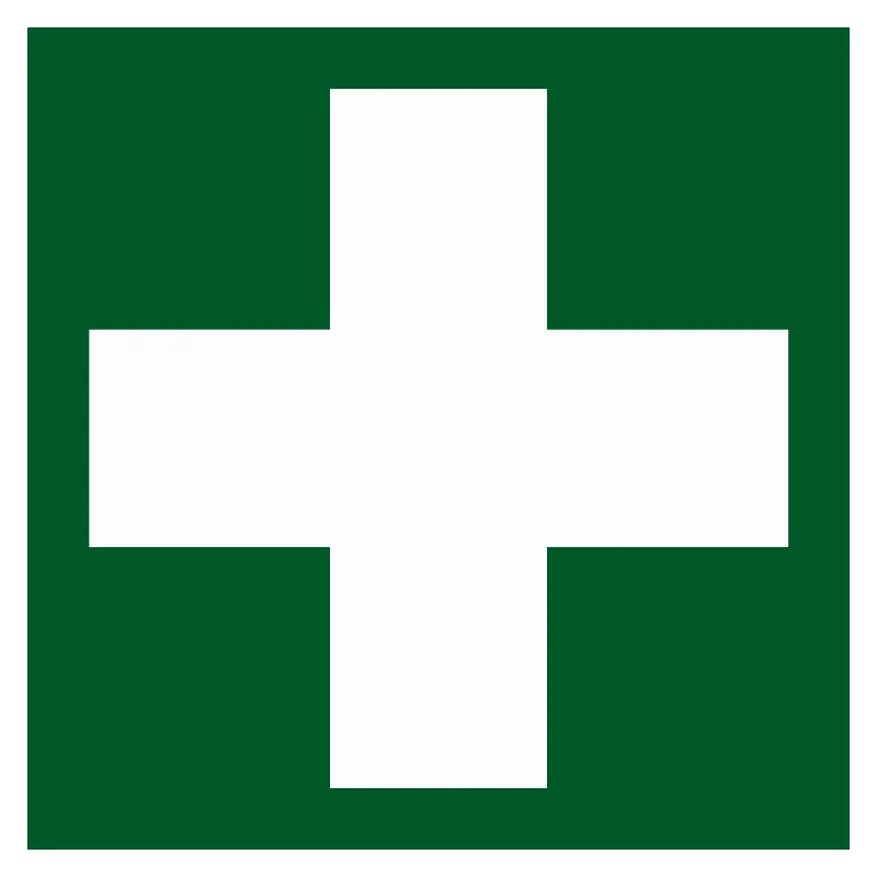 First Aid Symbol 50mm x 50mm Self Adhesive