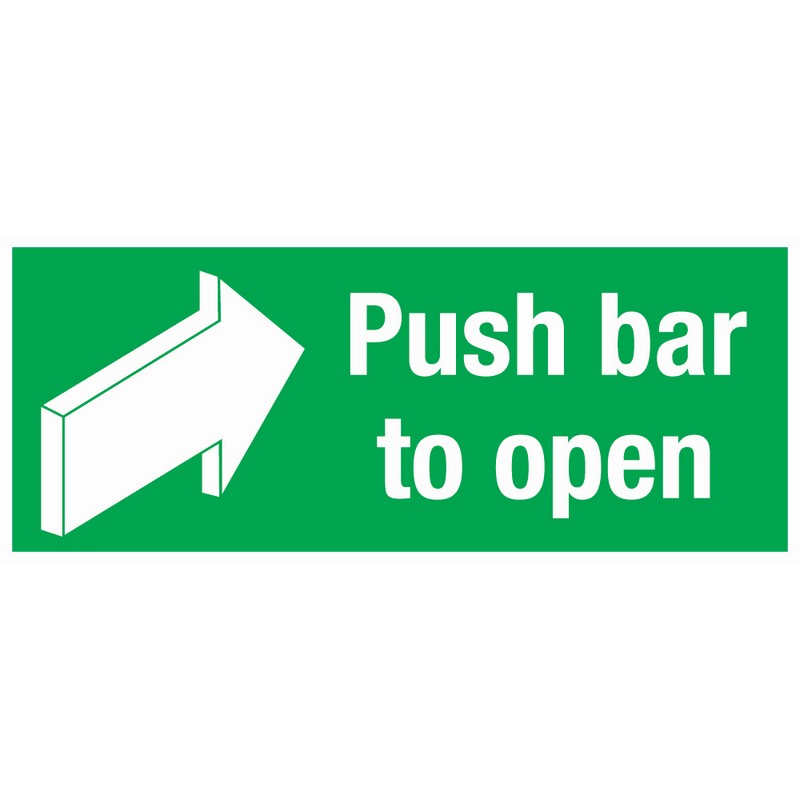 Push Bar to Open 380mm x 150mm Rigid Self Adhesive