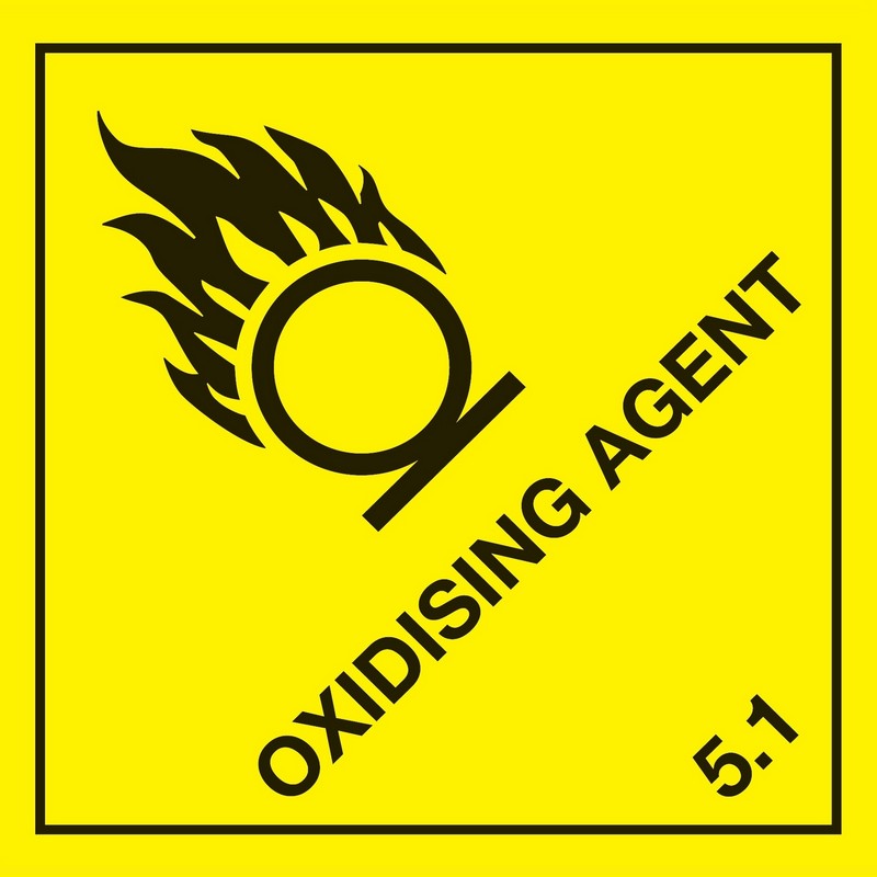 Oxidising Agent (100) 250mm x 250mm