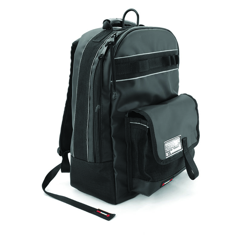 LEADING EDGE Aerial Rucksack Volume: 37L / Height: 45cm / Width: 38cm / Depth: 17cm / Weight: 1.6Kg PVC and mesh Single Breathable AirMat back panel 