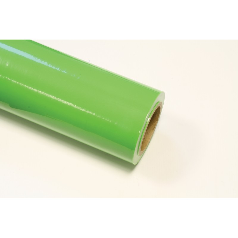 Green smooth surface film.  600mm x 100M long