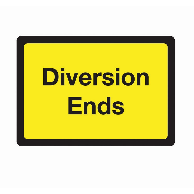 (t) Diversion Ends 1050x750mmMulti-Sign