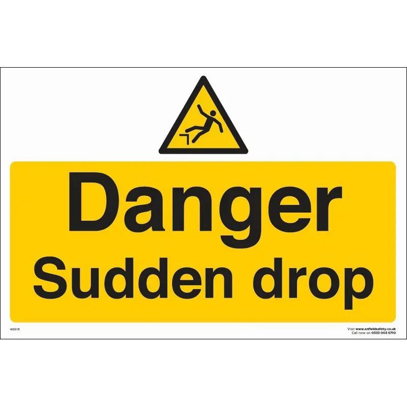 Sudden Drop 330mm x 230mm Rigid Plastic