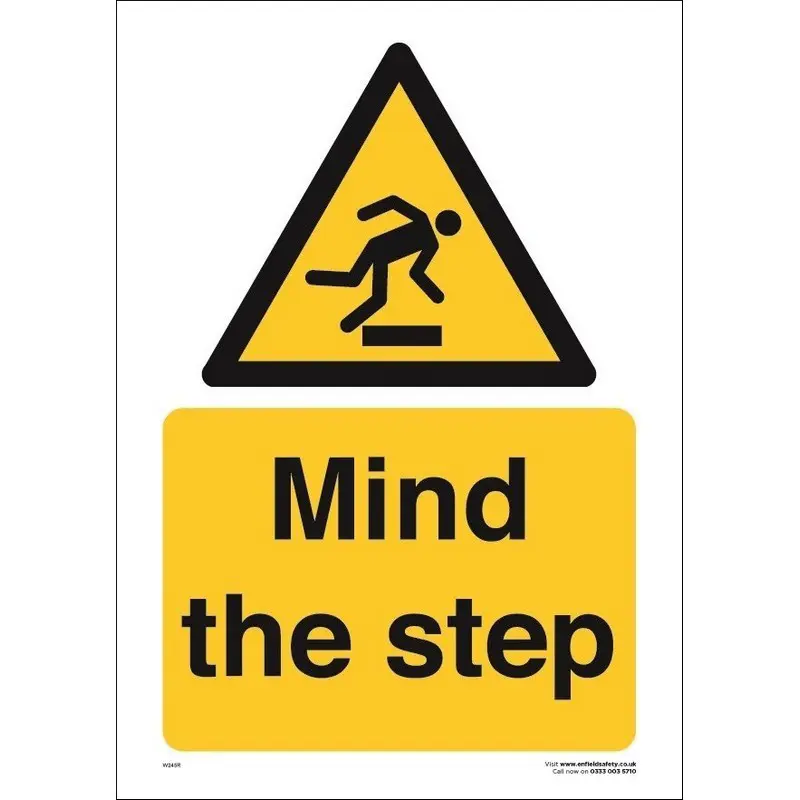 Mind the Step 230mm x 330mm Rigid Plastic