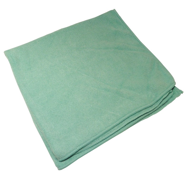 Microfibre Cloth - Machine Washable - Green - Pack x 10
