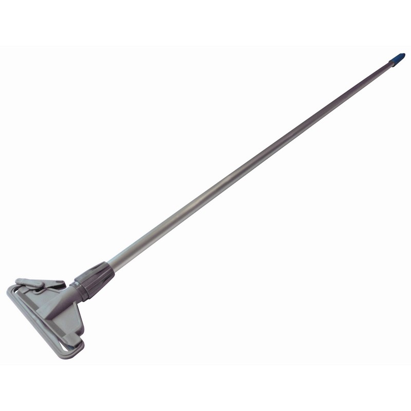 *PROSAN 1200mm Hygiene aluminium handle with plastic kentucky mop clip - BLUE. ( For use with X881)
