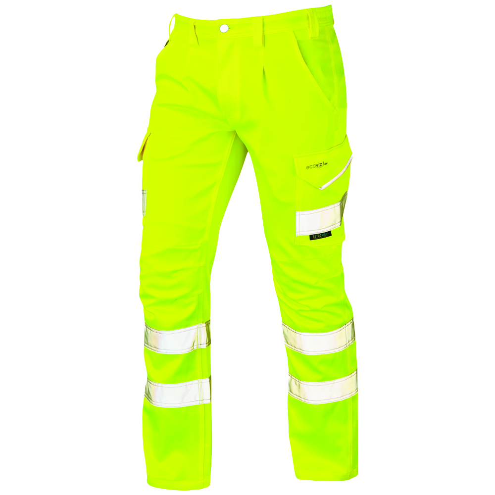 Yellow hi-vis work trousers